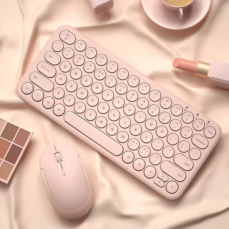Wireless Keyboard + Slient Mouse Combo for Macbook Pro/PC