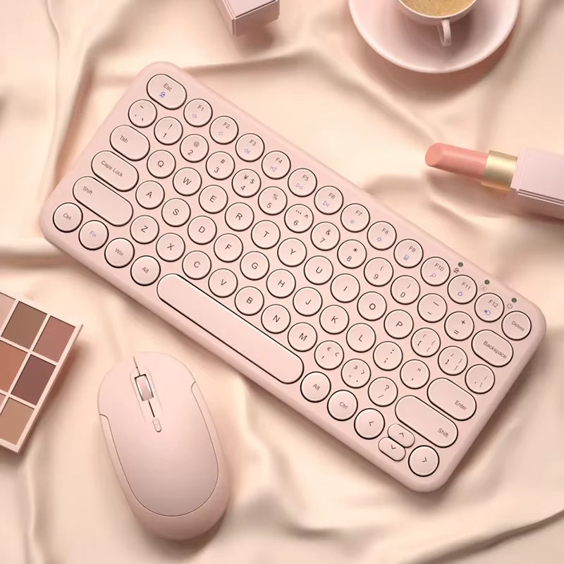 Wireless Keyboard + Slient Mouse Combo for Macbook Pro/PC