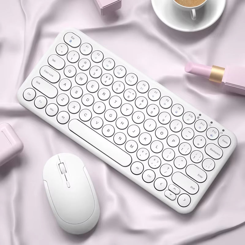 Wireless Keyboard + Slient Mouse Combo for Macbook Pro/PC