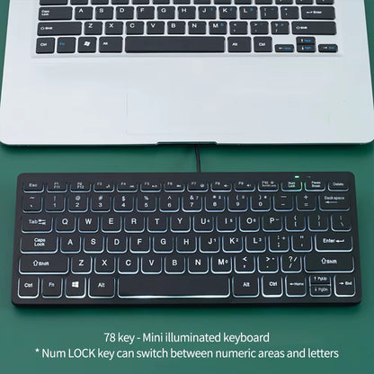 Portable Wired Keyboard Mini