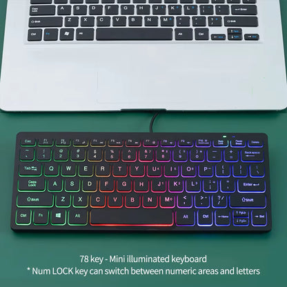 Portable Wired Keyboard Mini