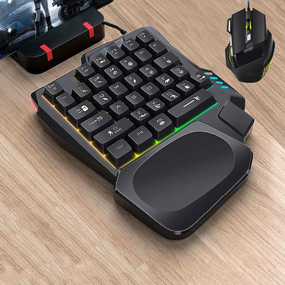 Gaming Keyboard With Rainbow Backlit 