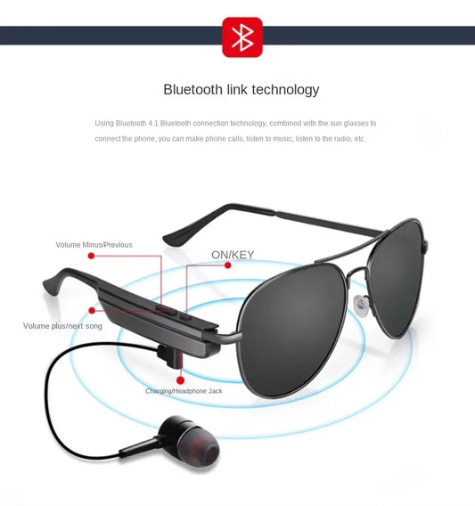 Smart Sunglasses Bluetooth Earphones 