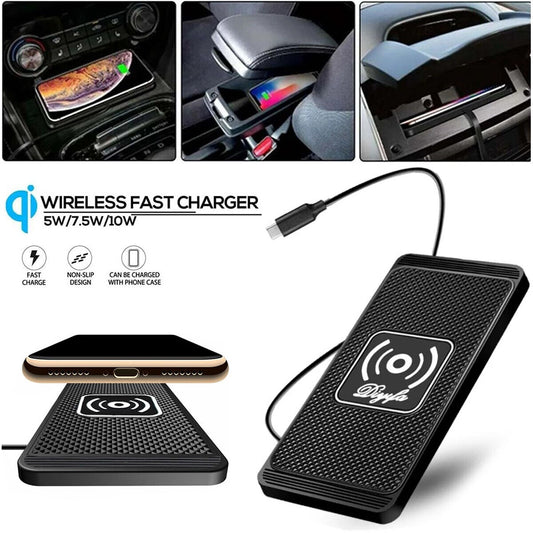 Wireless Car Phone Charger Fast Charging Pad Mat for Iphone Samsung Universal